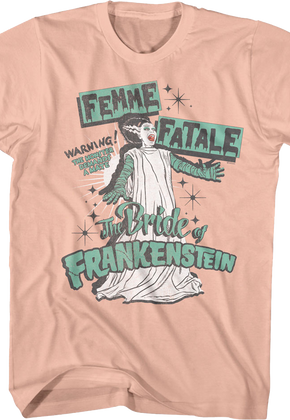 Femme Fatale Bride Of Frankenstein T-Shirt