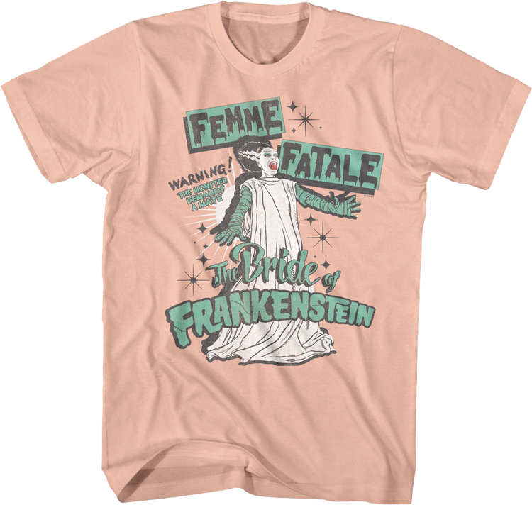 Femme Fatale Bride Of Frankenstein T-Shirt