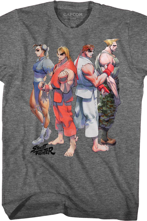 Fighters Lined Up Street Fighter T-Shirt