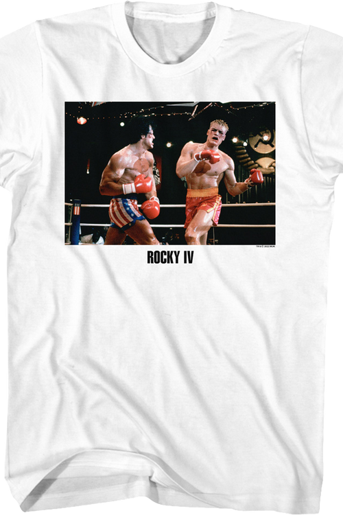 Fighting Drago Photo Rocky IV T-Shirt