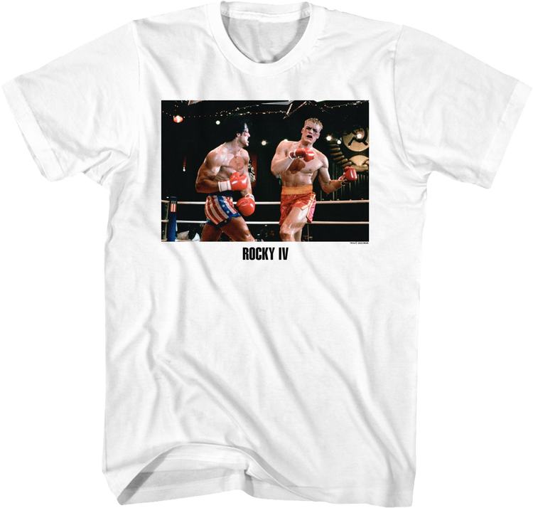 Fighting Drago Photo Rocky IV T-Shirt