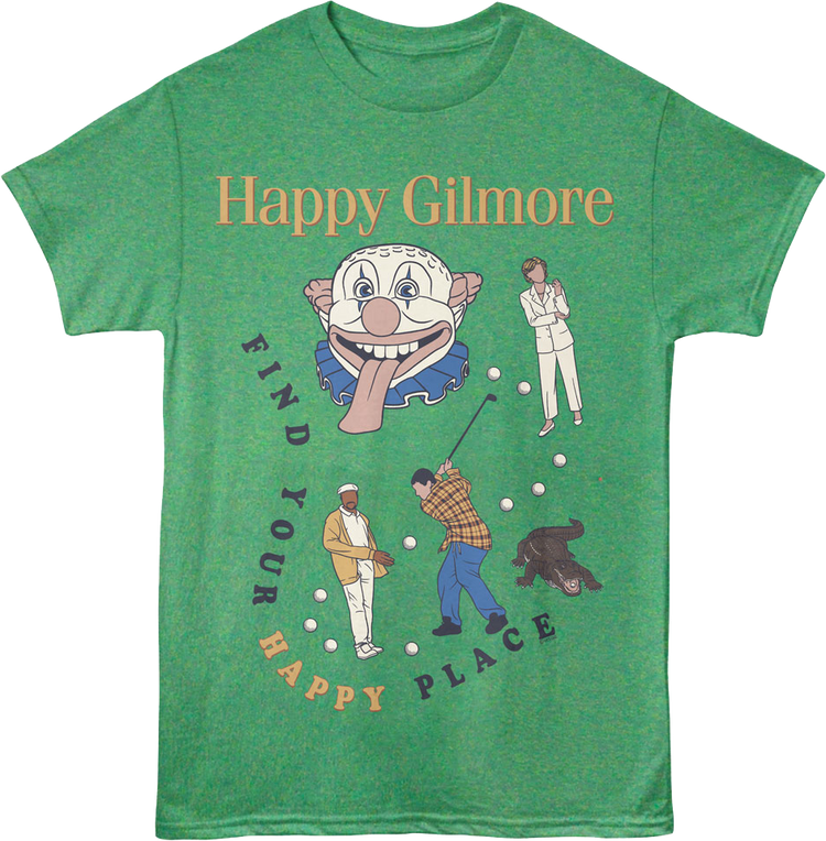 Find Your Happy Place Collage Happy Gilmore T-Shirt