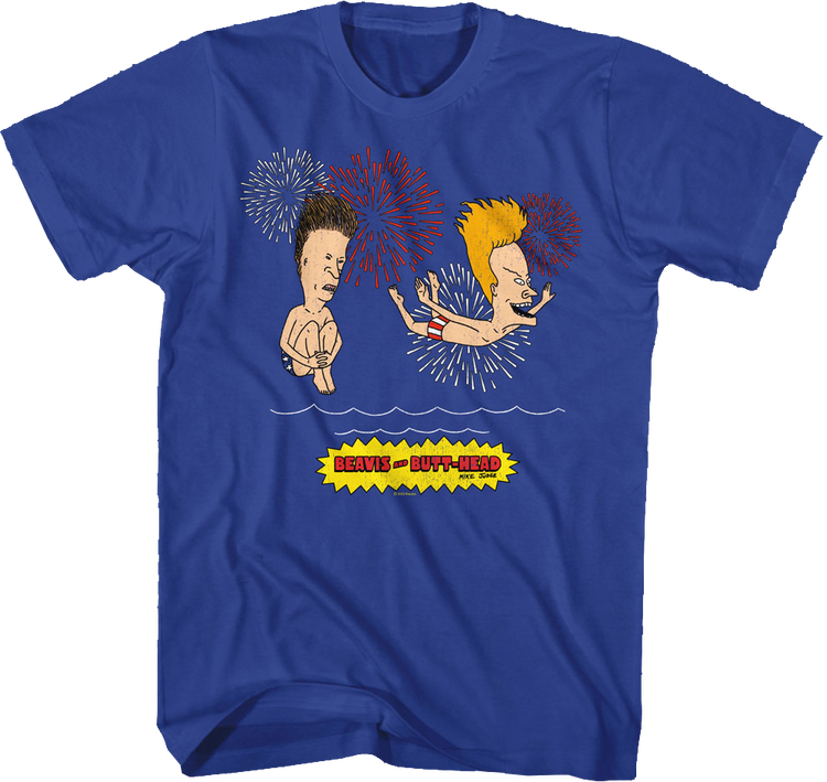 Firework Swim Beavis And Butt-Head T-Shirt