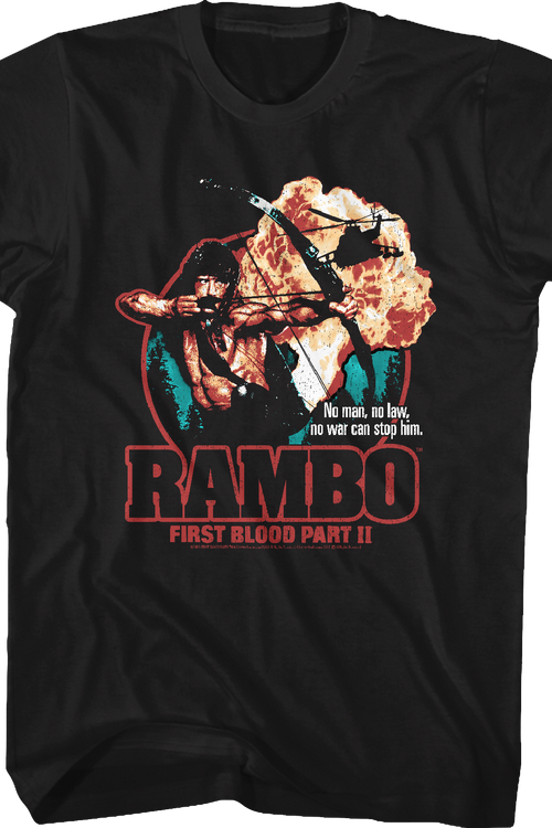 First Blood Part II Collage Poster Rambo T-Shirt