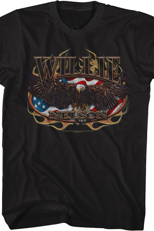 Flag & Eagle Willie Nelson T-Shirt