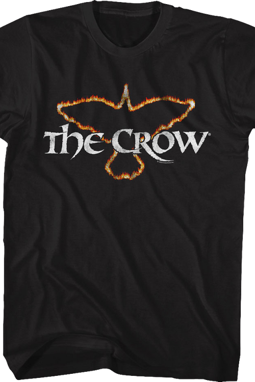 Flaming Logo The Crow T-Shirt