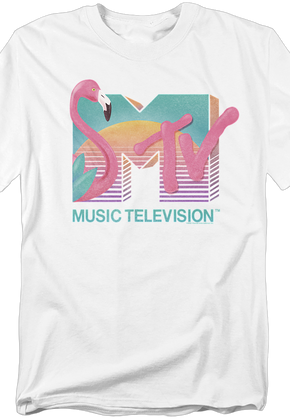 Flamingo Sunset Logo MTV T-Shirt