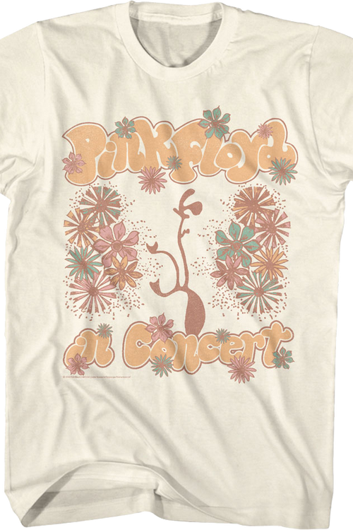 Floral Concert Pink Floyd T-Shirt