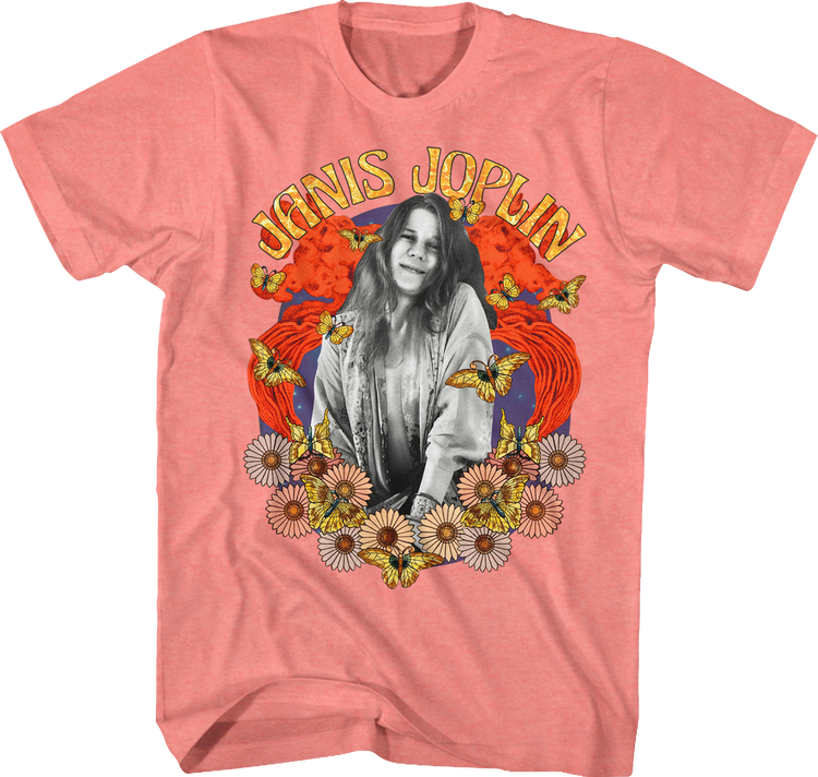 Flower Power Janis Joplin T-Shirt