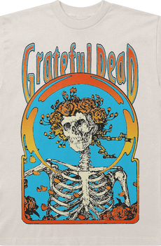 Flower Skeleton Grateful Dead T-Shirt