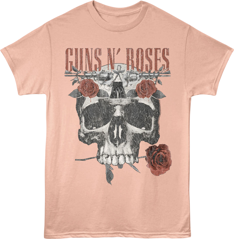 Flower Skull Guns N' Roses T-Shirt