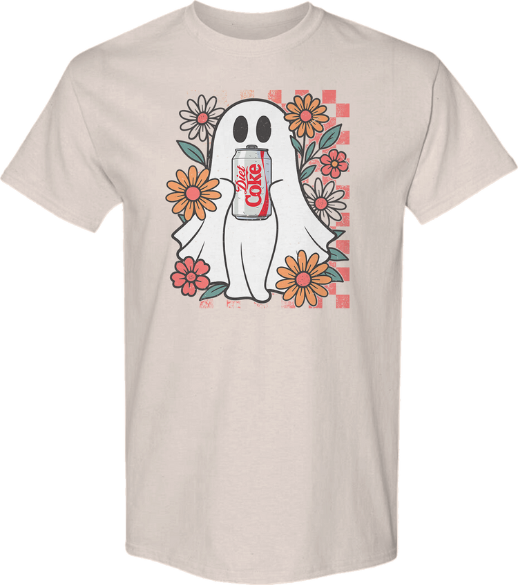 Flowers & Ghost Diet Coke T-Shirt