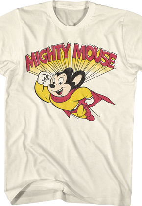 Flying And Flexing Mighty Mouse T-Shirt
