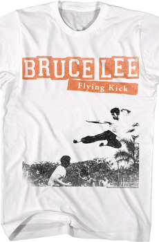 Flying Kick Bruce Lee T-Shirt