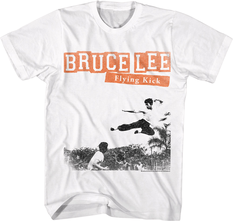 Flying Kick Bruce Lee T-Shirt