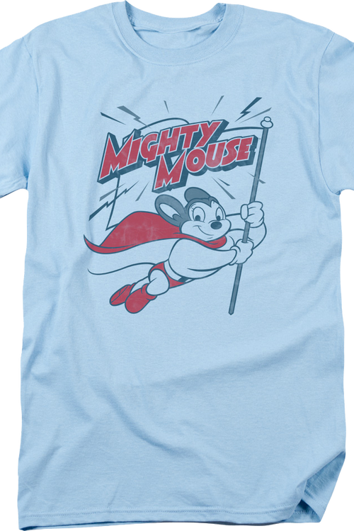 Flying With Flag Mighty Mouse T-Shirt