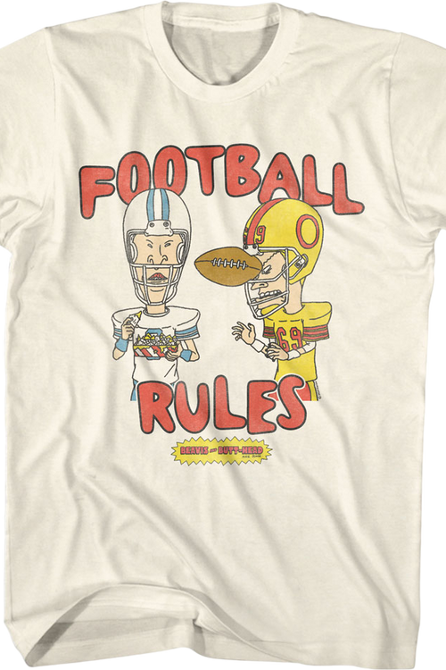 Football Rules Beavis And Butt-Head T-Shirt