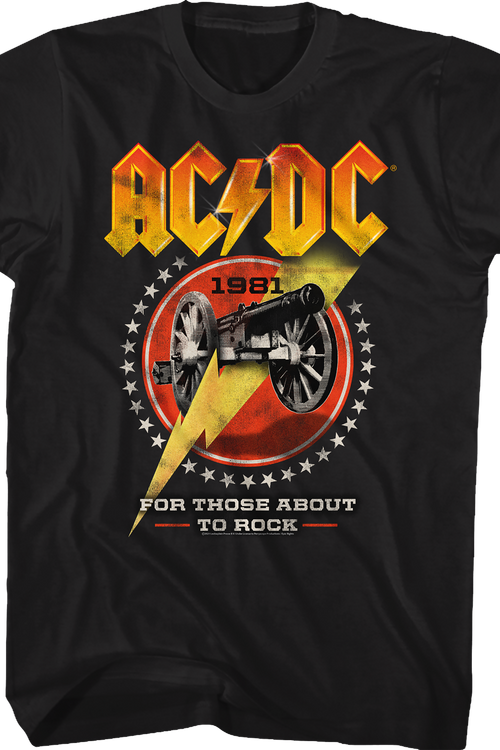For Those About To Rock 1981 ACDC Shirt