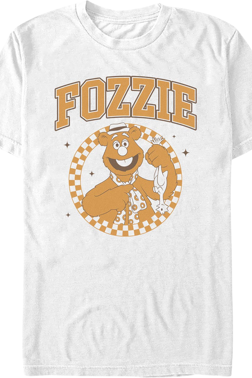 Fozzie Checkered Circle Muppets T-Shirt
