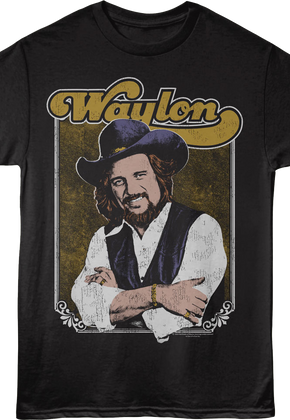 Framed Photo Waylon Jennings T-Shirt