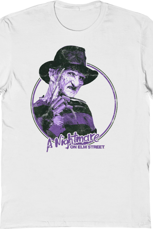 Freddy Krueger Retro Circle Nightmare On Elm Street T-Shirt