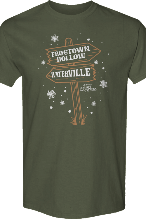 Frogtown Hollow & Waterville Signs Emmet Otter T-Shirt