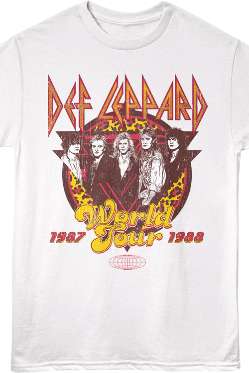 Front & Back 1987-1988 World Tour Def Leppard T-Shirt