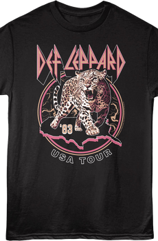 Front & Back '83 USA Tour Def Leppard T-Shirt