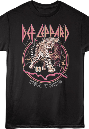 Front & Back '83 USA Tour Def Leppard T-Shirt