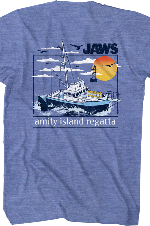 Front & Back Amity Island Regatta Jaws T-Shirt