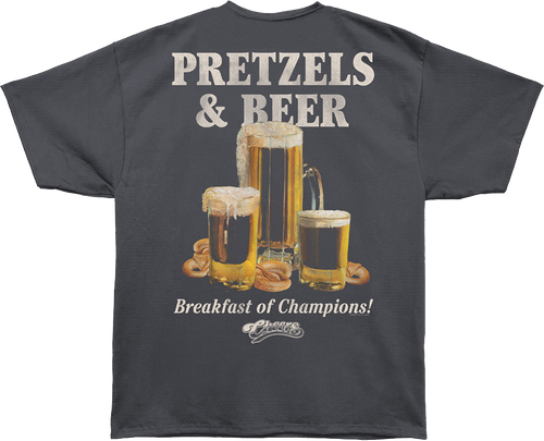 Front & Back Breakfast of Champions Cheers Oversized T-Shirt