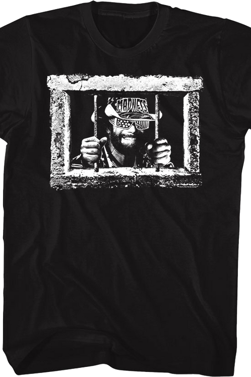 Front & Back Caged Madness Macho Man Randy Savage T-Shirt