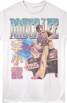 Front & Back Car Pose Bruce Lee T-Shirt