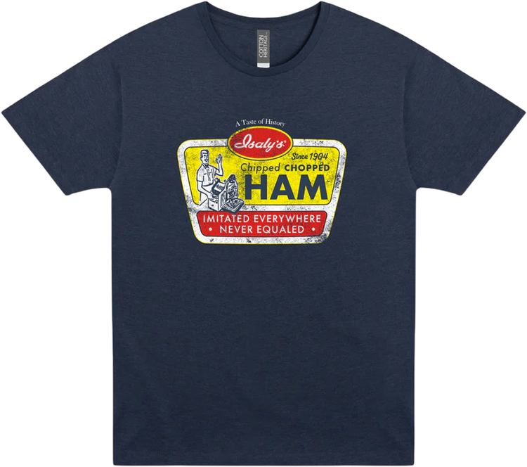 Front & Back Chipped Ham Isaly's T-Shirt