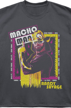 Front & Back Cream Rises To The Top Macho Man Oversized T-Shirt