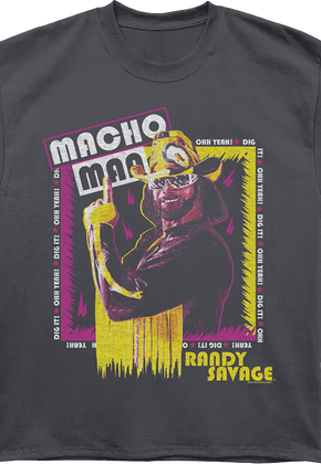 Front & Back Cream Rises To The Top Macho Man Oversized T-Shirt