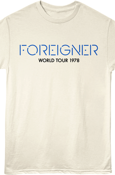 Front & Back Double Vision World Tour Foreigner T-Shirt