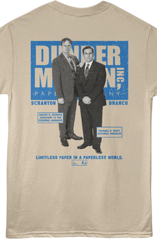 Front & Back Dwight & Michael The Office T-Shirt