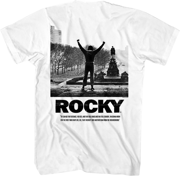 Front & Back Go The Distance Rocky T-Shirt