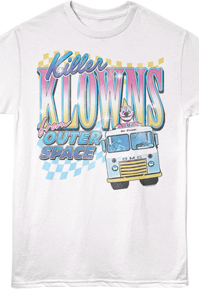 Front & Back Ice Cream Truck Killer Klowns From Outer Space T-Shirt