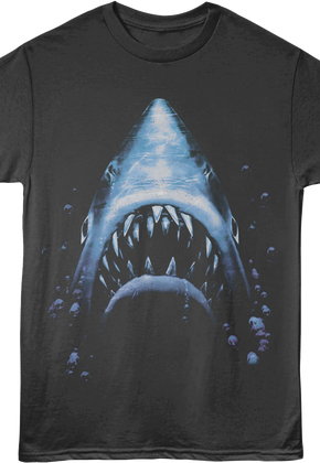 Front & Back You'll Never Go In The Water Again Jaws T-Shirt
