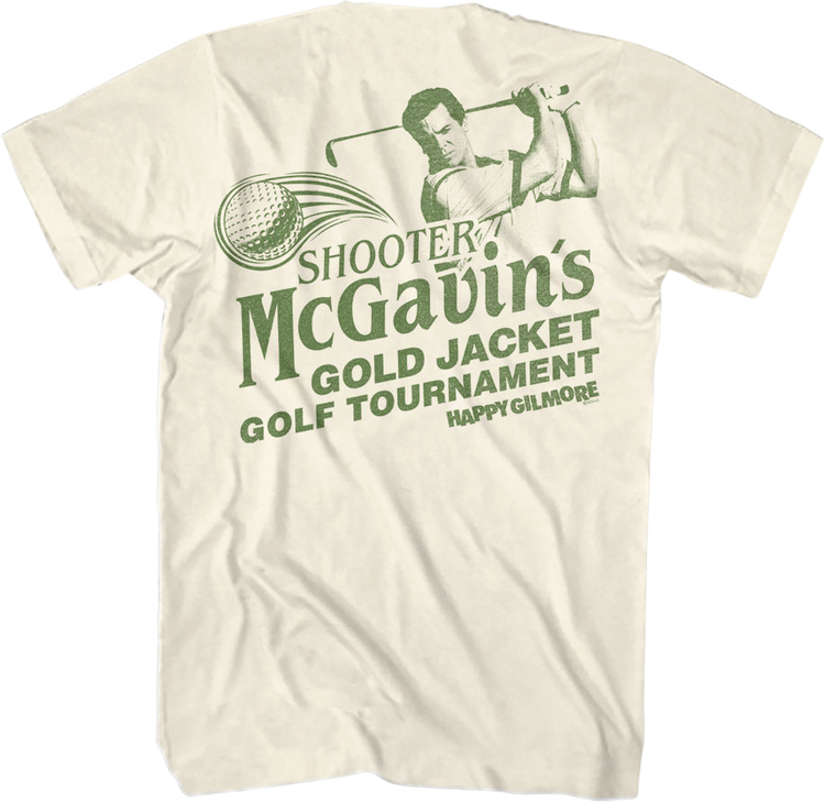 Front & Back Shooter McGavin's Golf Tournament Happy Gilmore T-Shirt
