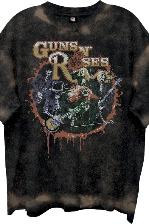 Front & Back Skeletons Guns N' Roses Oversized T-Shirt