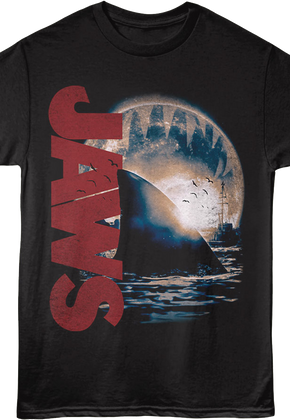 Front & Back Stay Out Of The Water Jaws T-Shirt