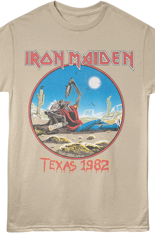 Front & Back Texas 1982 Iron Maiden T-Shirt