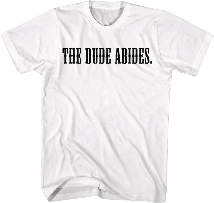 Front & Back The Dude Abides Big Lebowski T-Shirt