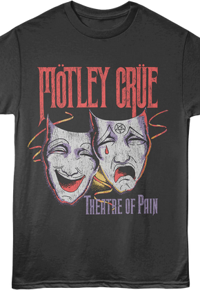 Front & Back Theatre Of Pain Motley Crue T-Shirt