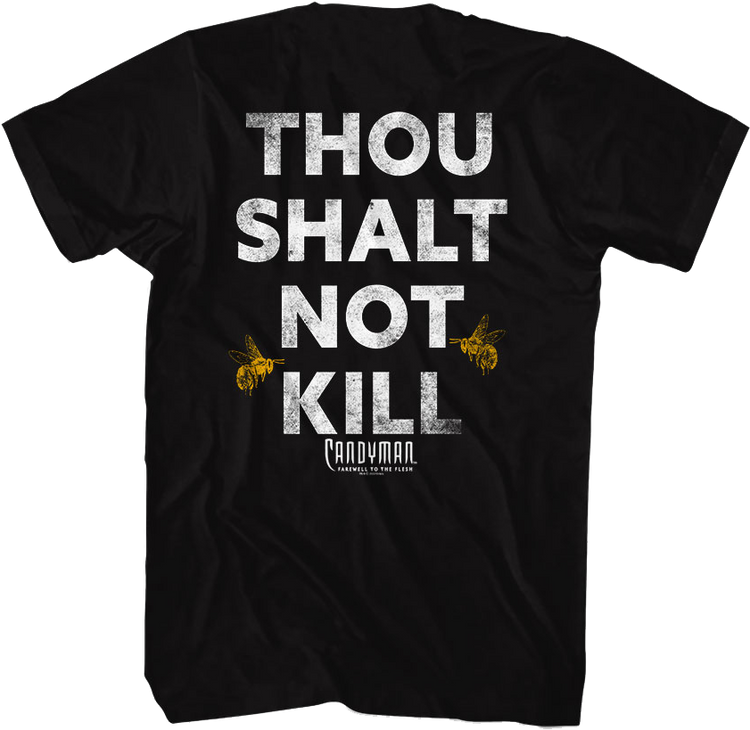 Front & Back Thou Shalt Not Kill Candyman T-Shirt