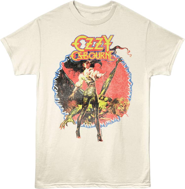 Front & Back Tour 86 Ozzy Osbourne T-Shirt