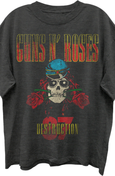Front & Back UK Tour 1987 Guns N' Roses Oversized T-Shirt